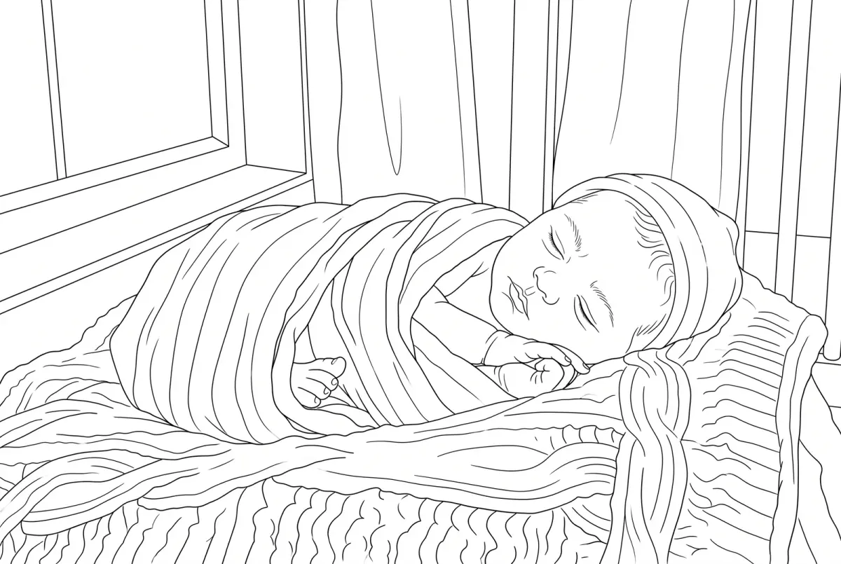 Baby → Minimal Sketch, the sketch SketchWish generated