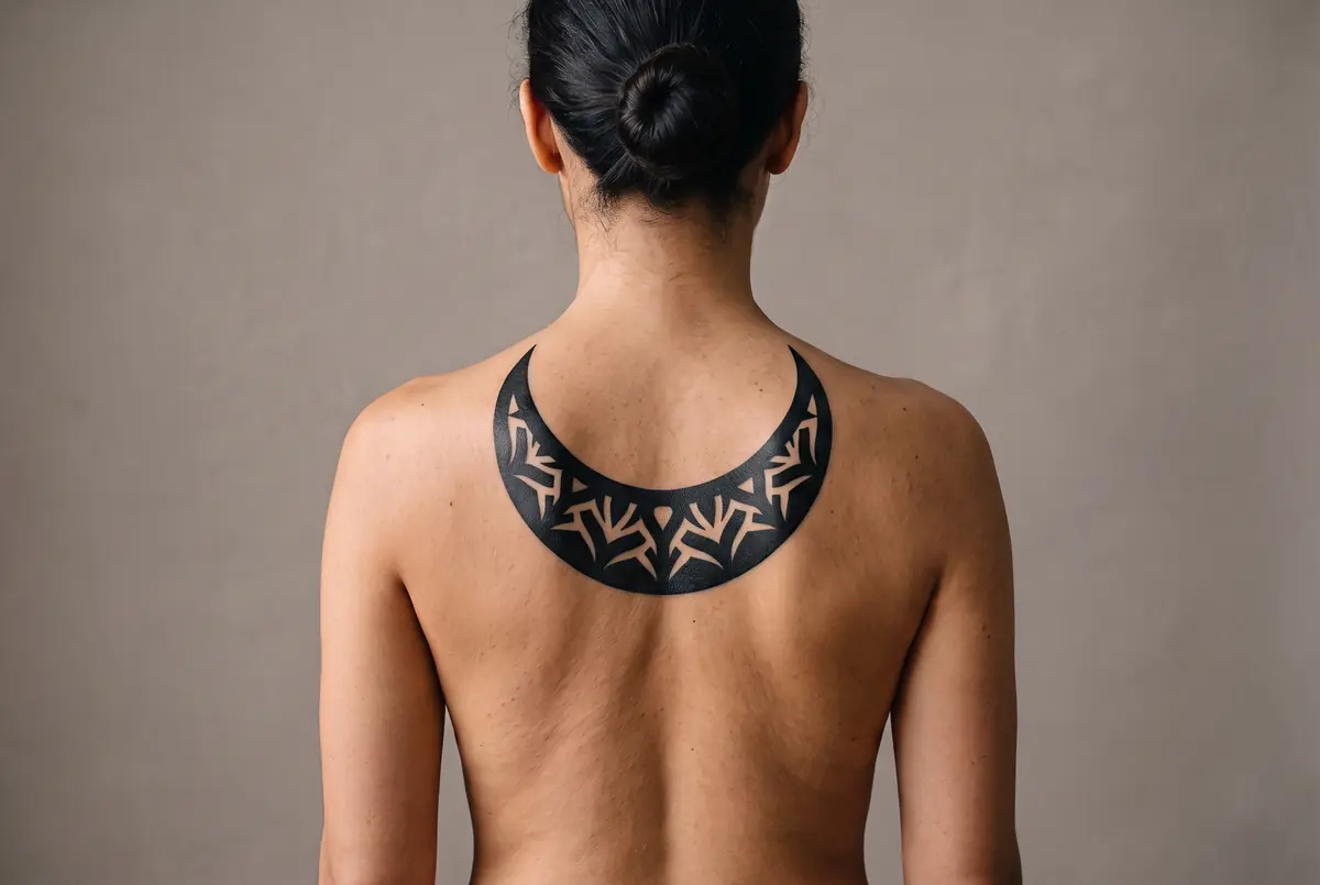 Upper Back to Blackwork, the sketch SketchWish generated