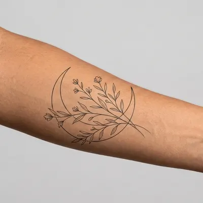 Fine Line tattoo on a arm