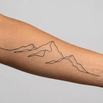 Minimalist tattoo on a arm
